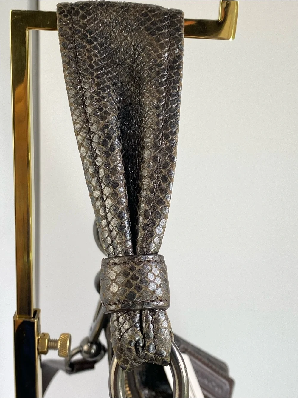 Coach python embossed